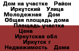Дом на участке › Район ­ Иркутский › Улица ­ Молодежная › Дом ­ 32 › Общая площадь дома ­ 54 › Площадь участка ­ 6 › Цена ­ 1 300 000 - Иркутская обл., Иркутск г. Недвижимость » Дома, коттеджи, дачи продажа   